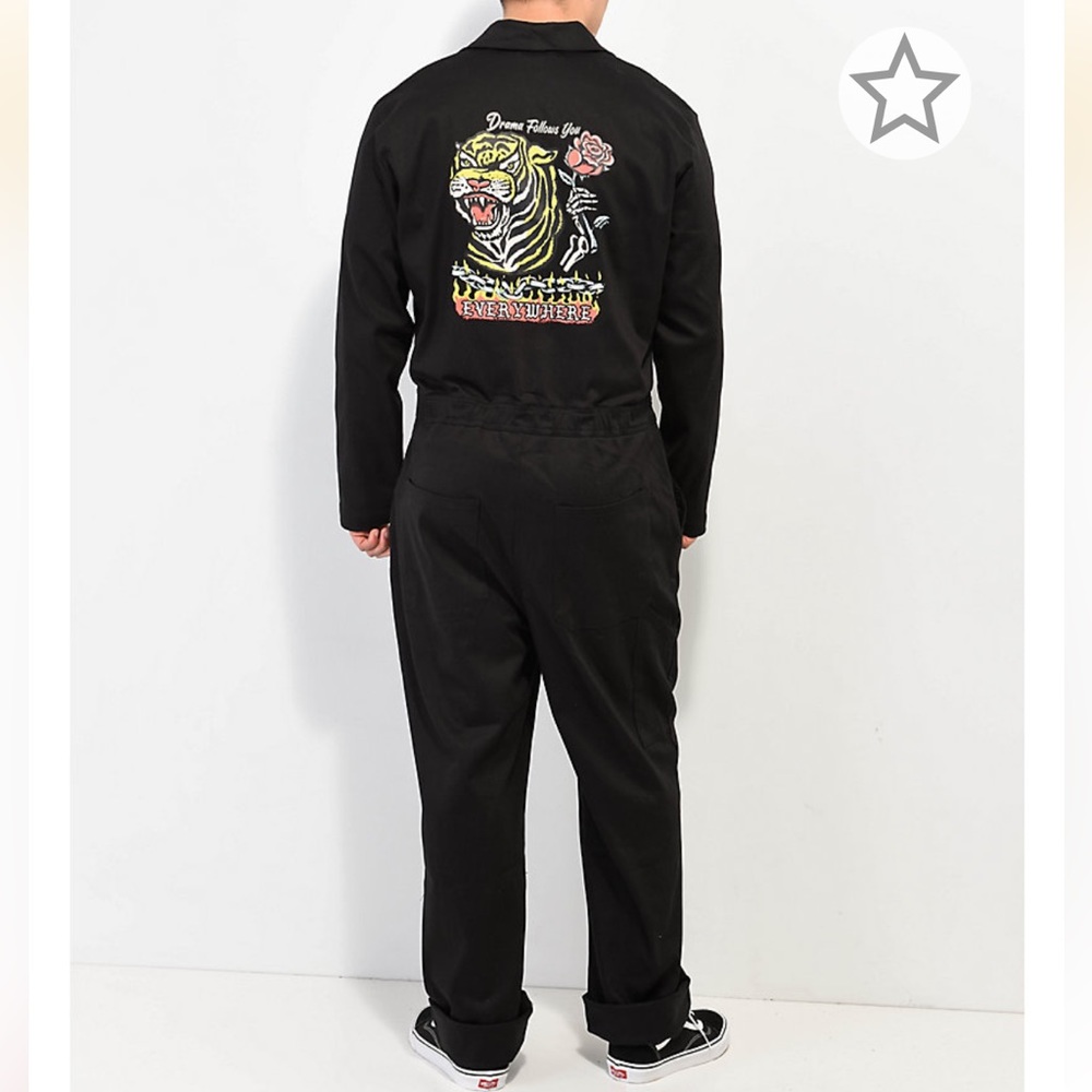 Boss Dog Black Graphic Jumpsuit NWT